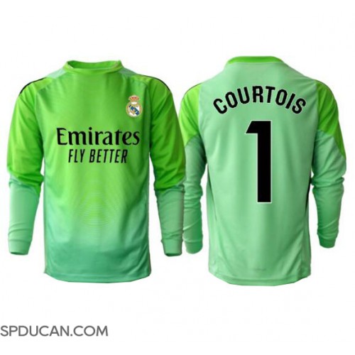 Muški Nogometni Dres Real Madrid Thibaut Courtois #1 Golmanski Gostujuci 2025-26 Dugi Rukav